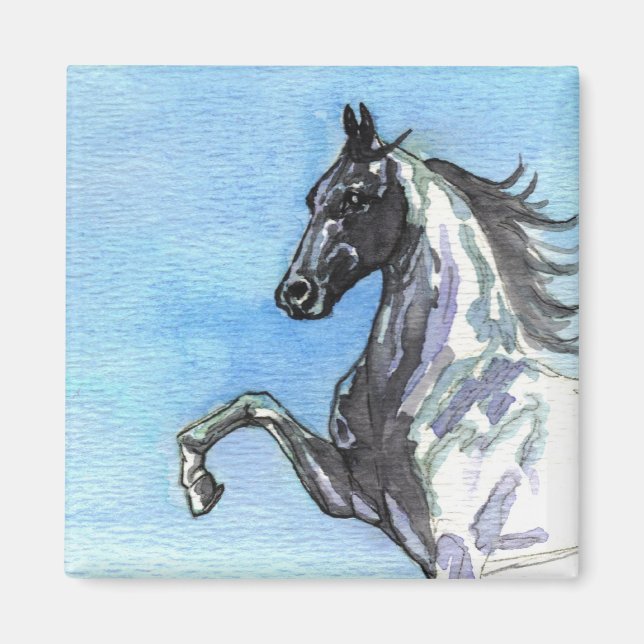 Saddlebred Horse Art Magnet (Vorne)