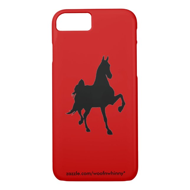 Saddlebred Silhouette Case-Mate iPhone Hülle (Rückseite)