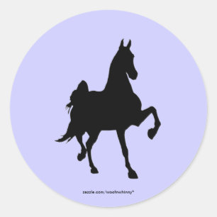Saddlebreds Runder Aufkleber