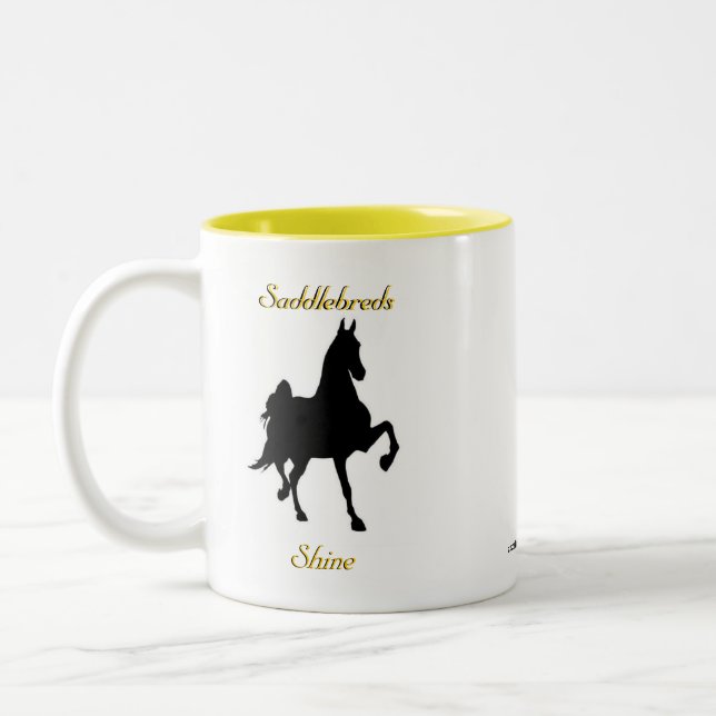 Saddlebreds Shine mug (Gauche)