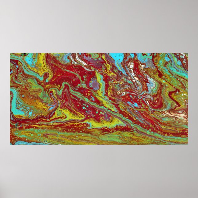 Saddup 3 Poster Psychédélique Forme Gratuite Impri (Devant)