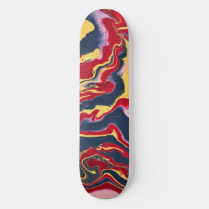 Sadie 1 Crazy Colorful Abstract Skateboard Deck