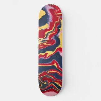 Sadie 1 Crazy Colorful Abstract Skateboard Deck