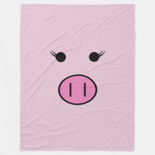 Sadie the Pink Pig ~ Niedlich Girly Kawaii Fleecedecke