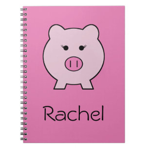 Sadie the Pink Pig ~ Niedlich Girly Kawaii Notizblock