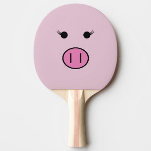 Sadie the Pink Pig ~ Niedlich Girly Kawaii Tischtennis Schläger