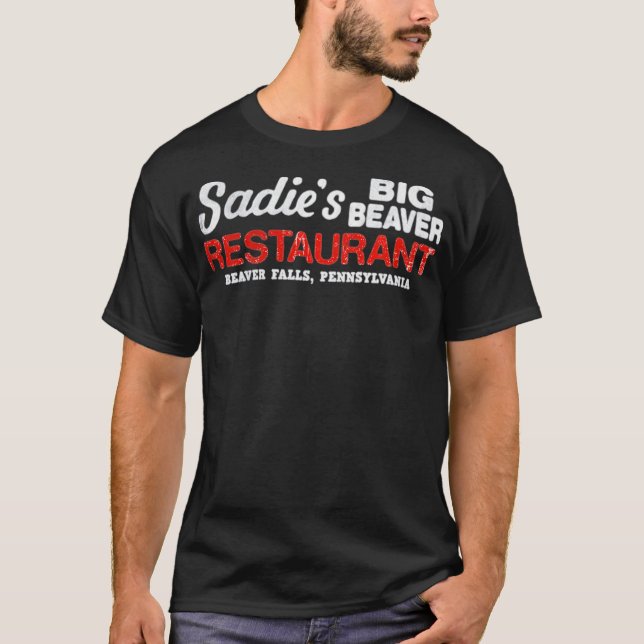 Sadie's Big Beaver Restaurant - Biberfälle, PA T-Shirt (Vorderseite)