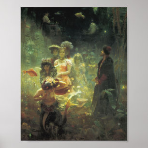 Sadko im Unterwasser-Königreich von llya Repin Poster