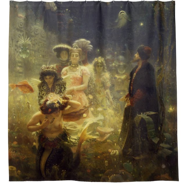 Sadko im Unterwasserkönigreich Ilya Repin nautica Duschvorhang (Vorderseite)