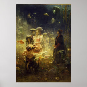 Sadko in der Unterwasserkönigreich Ilya Repin Poster