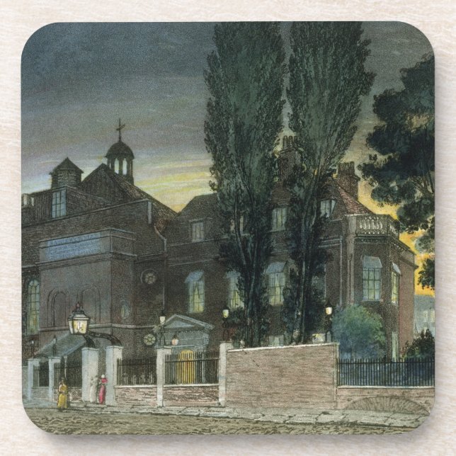 Sadlers Brunnen, 1826 (farbiger Stich) Getränkeuntersetzer (Vorderseite)