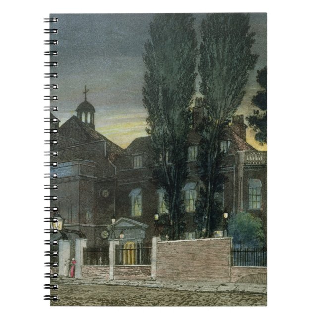 Sadlers Brunnen, 1826 (farbiger Stich) Notizblock (Vorderseite)