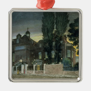 Sadlers Brunnen, 1826 (farbiger Stich) Silbernes Ornament