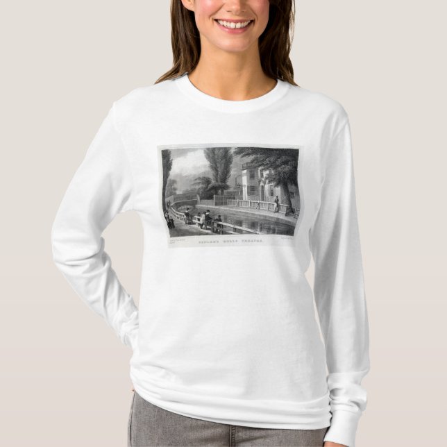 Sadlers Brunnen-Theater, graviert von J. Garner T-Shirt (Vorderseite)