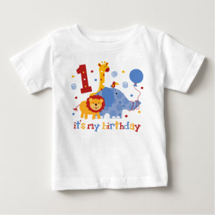 Safari 1. Geburtstag Baby T-shirt
