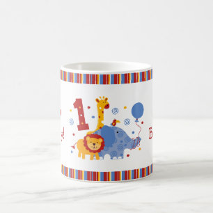 Safari-1. Geburtstags-Gewohnheits-Tasse Kaffeetasse