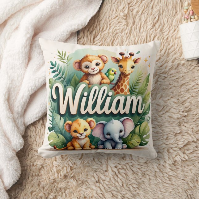 Safari Adventure William Throw Pillow Kissen (Decke)