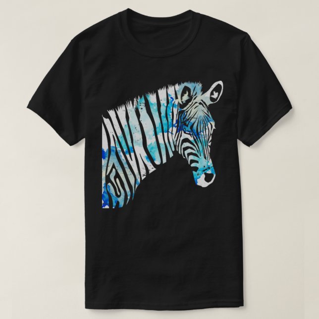 Safari Africa Animal Zoo Keeper Zebra T-Shirt (Design vorne)