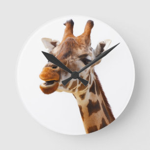 Safari Africa Jungle Giraffe Runde Wanduhr