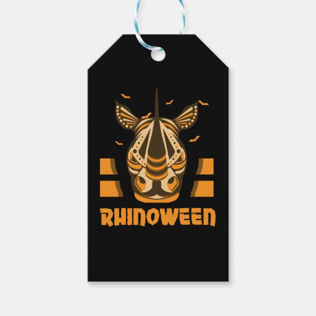 Safari Africa serengeti wild life halloween rhino Geschenkanhänger (Vorderseite)
