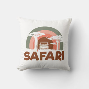 Safari Africa Theme Kissen