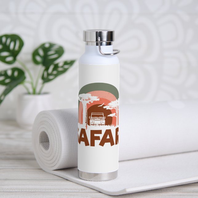 Safari Africa Theme Trinkflasche (Yoga (gedreht))