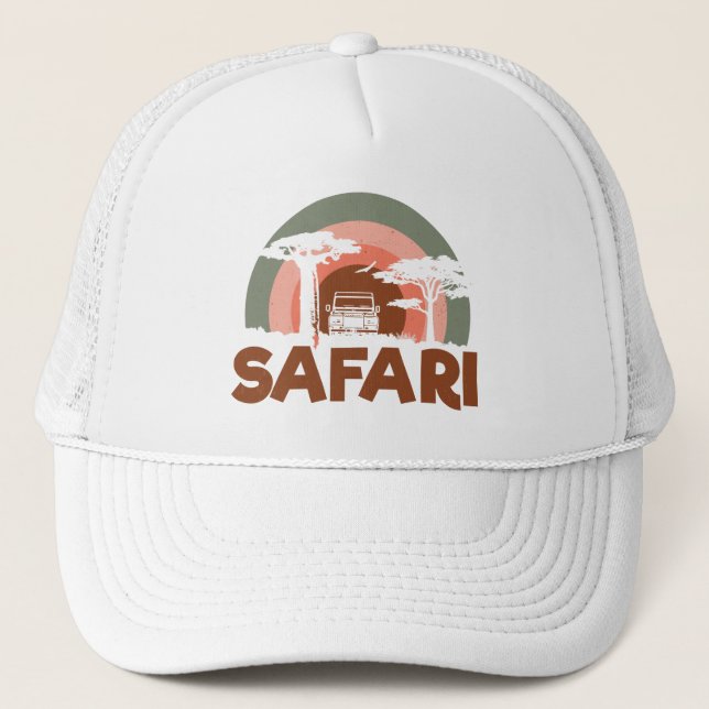 Safari Africa Theme Truckerkappe (Vorderseite)