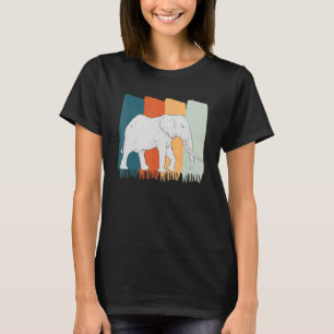 Safari Africa Wildlife Animal Retro Elephant T-Shirt