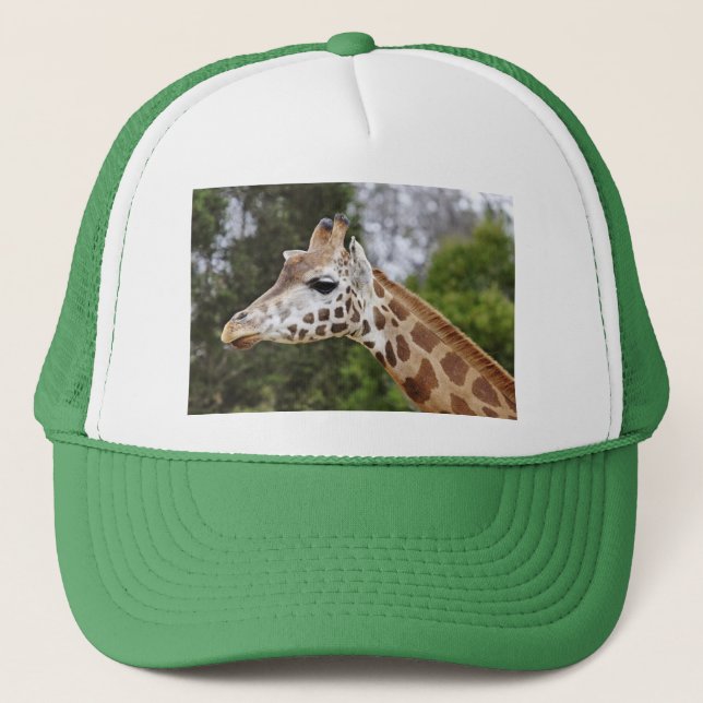 Safari-Afrika-Modchic-noble Schicksals-Giraffe Truckerkappe (Vorderseite)