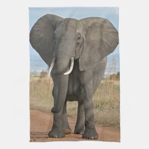 Safari-afrikanische Dschungel-Schicksals-Tier-Elef Küchentuch