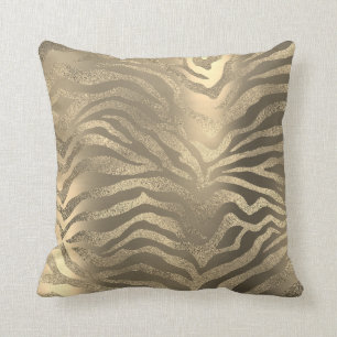Safari-afrikanischer Ebenen-Goldzebra-Tierhaut Kissen
