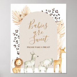 Safari Animal Babies sind süß Bitte nehmen Sie ein Poster