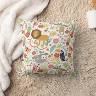 Safari Animal Baby Cushion, helles farbiges Dschun Kissen