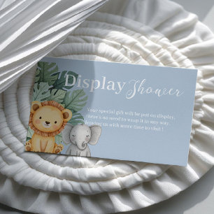 Safari Animal Baby Dusche Display Dusche Visitenkarte