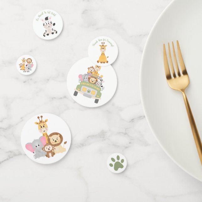 Safari Animal Baby Shower Konfetti (Gruppe)