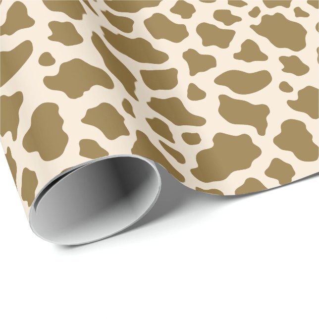 Safari Animal Giraffe Spots Drucken Geschenkpapier (Rolleneckpunkt)