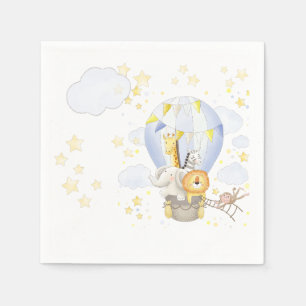 Safari Animal Hot Air Ballon Napkins Serviette