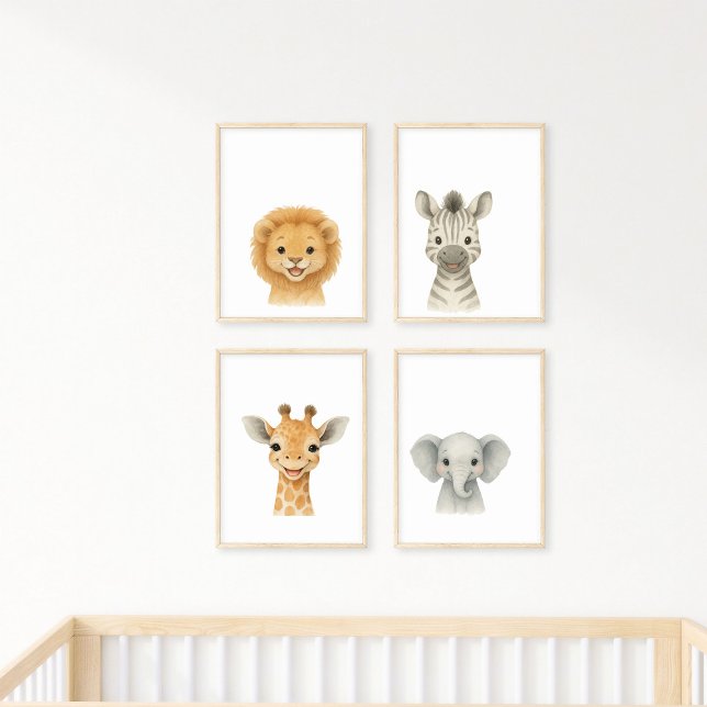Safari Animal Kinderzimmer Wall Set Print Set (Von Creator hochgeladen)