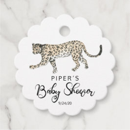 Safari Animal Leopard Baby Dusche Vielen Dank Geschenkanhänger