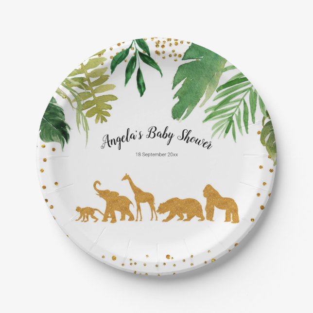 Safari Animal Party Paper Teller (Vorderseite)