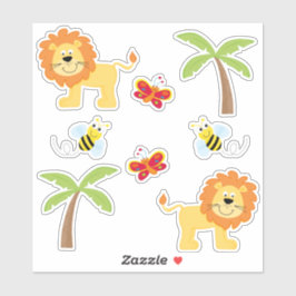 Safari Animal Theme Aufkleber