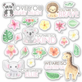 Safari Animal Vinyl Stickers Aufkleber