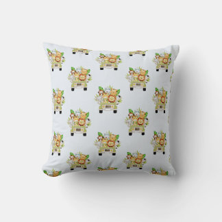 Safari Animals Baby Blanket mit Jungle Friends Kissen