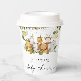 Safari Animals Baby Duschpapier Cups Pappbecher