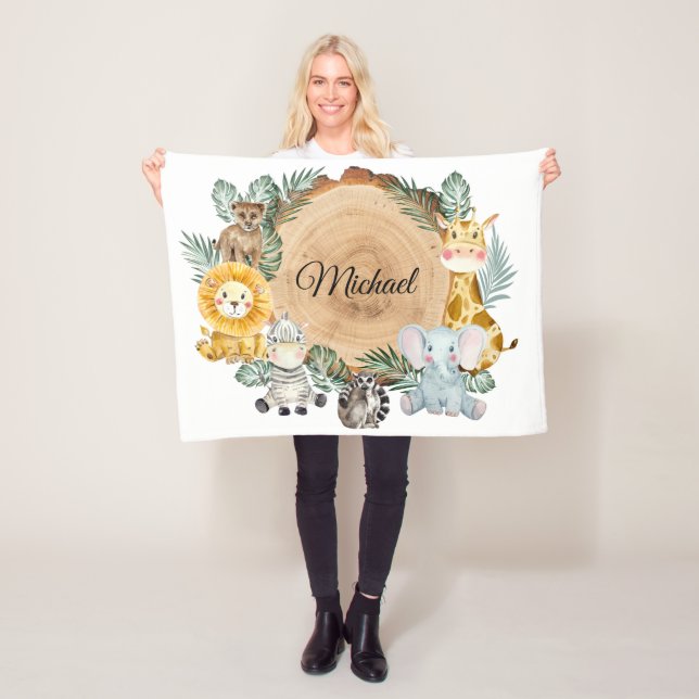 Safari Animals Baby Fleece Blanket (Beispiel)