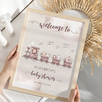 Safari Animals Baby Shower Boho Welcome Foton