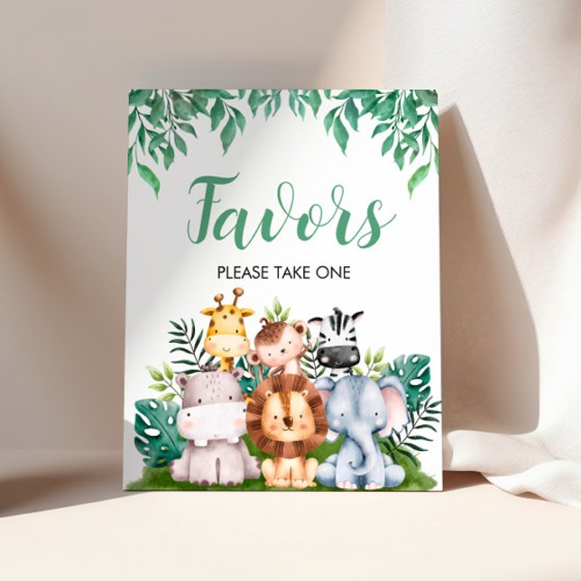 Safari Animals bevorzugen Unterschrift | Wild ONE  Poster (Von Creator hochgeladen)