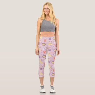 Safari Animals Capri Leggings