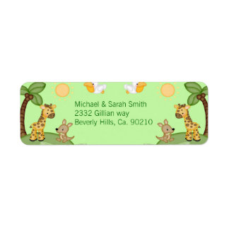 Safari Animals Cheetah Print Baby Dusche