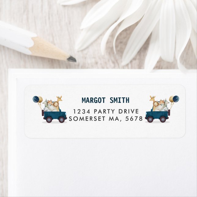Safari Animals Drive by Baby Shower Greenerity Gol (Insitu)